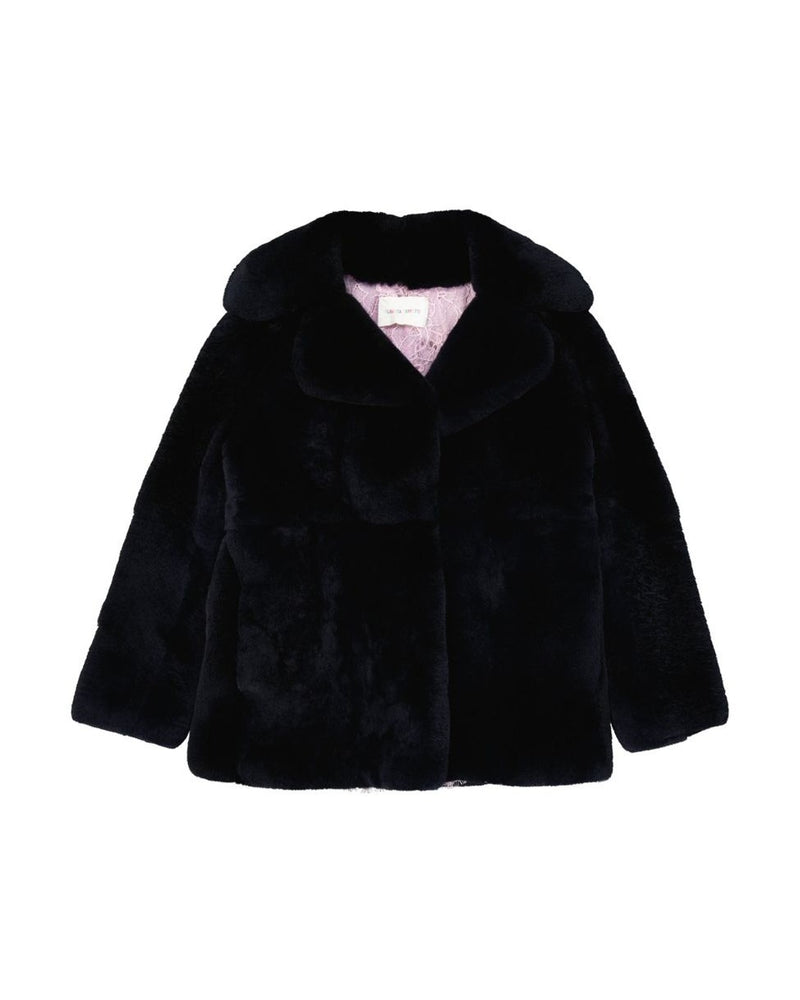 Alberta Ferretti Blue Rabbit Fur Coat Glam Steals
