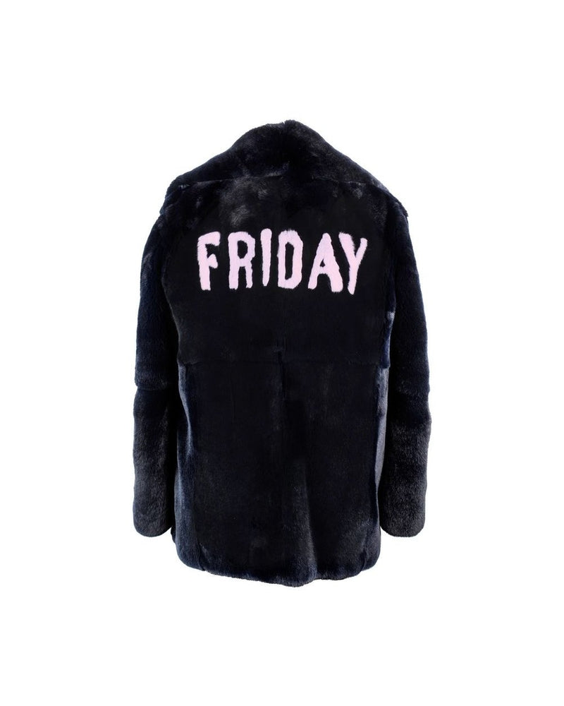 Alberta Ferretti Blue Rabbit Fur Coat Glam Steals