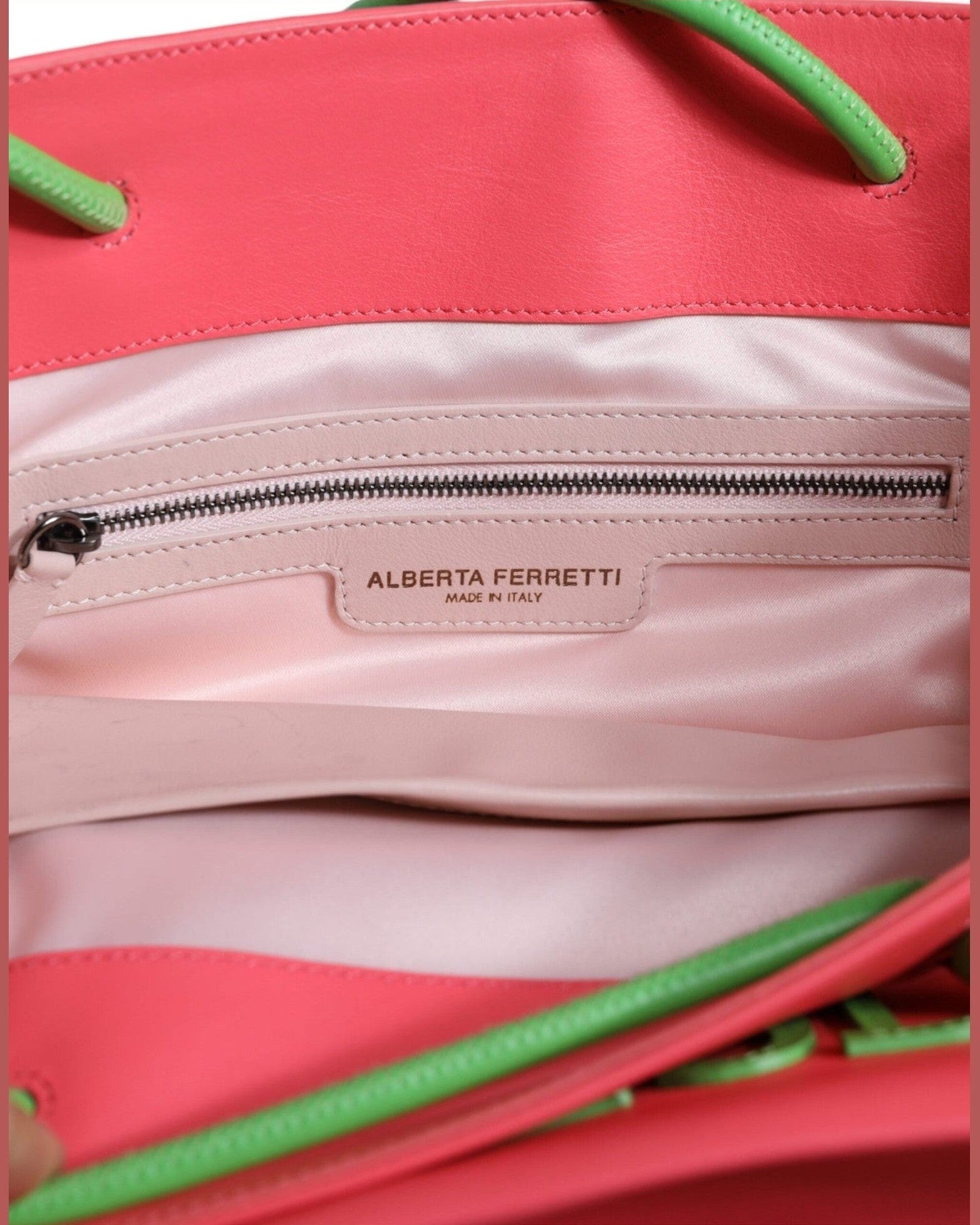 Alberta Ferretti Leather Weekend Wednesday Shopping Tote Pink Bag Glam Steals