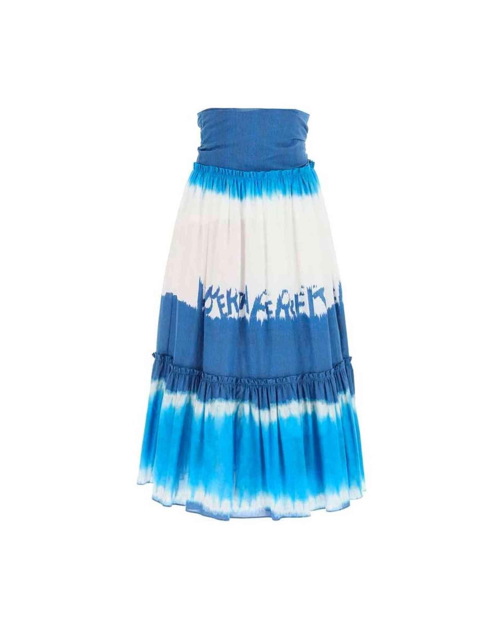 Alberta Ferretti Tie Dye Midi Skirt Glam Steals