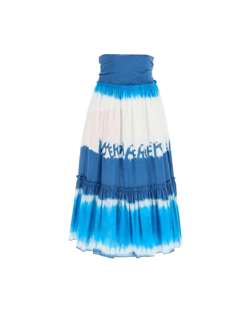 Alberta Ferretti Tie Dye Midi Skirt Glam Steals