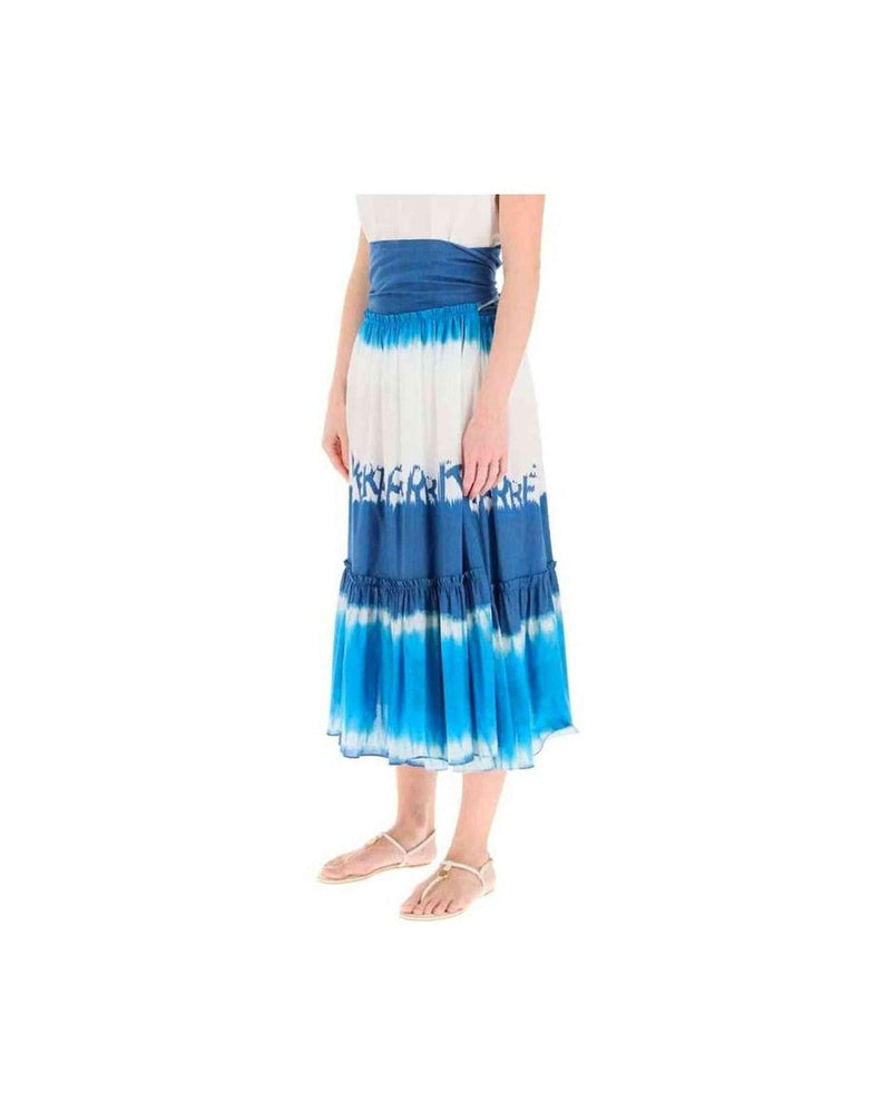 Alberta Ferretti Tie Dye Midi Skirt Glam Steals