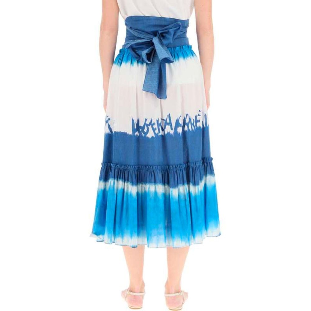 Alberta Ferretti Tie Dye Midi Skirt Glam Steals