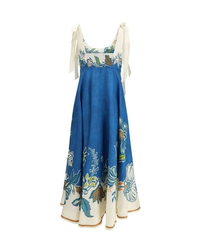 Alemais Blue Linen Dress 