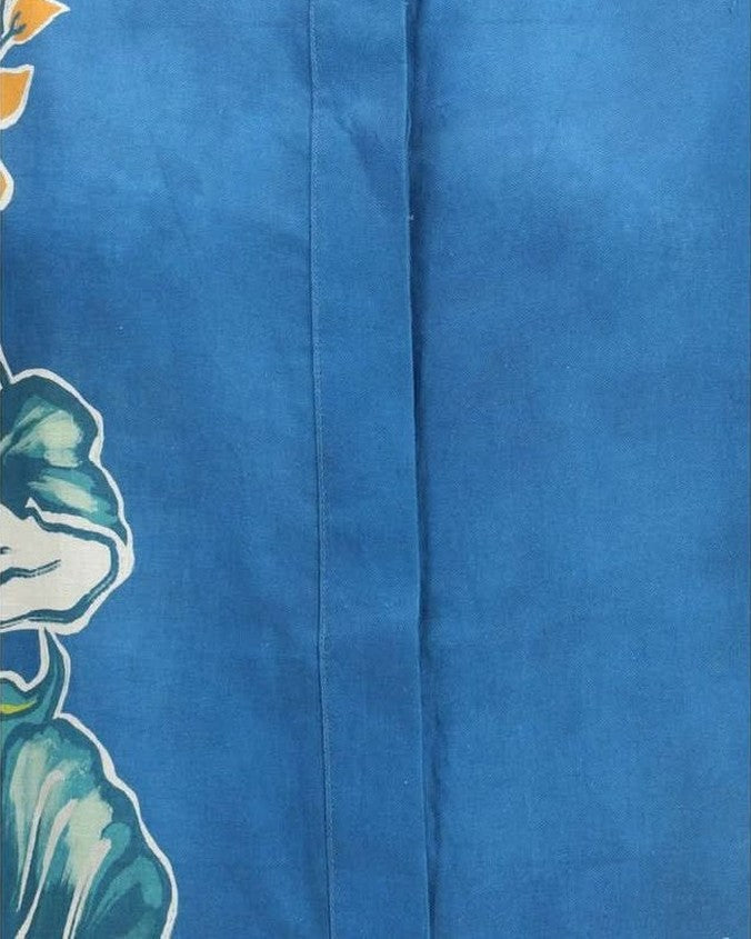 Alemais Blue Linen Pattern Shirt 