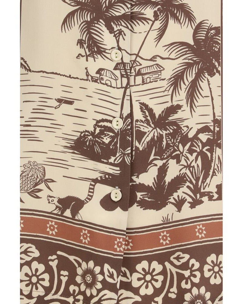 Alemais Multicolor Silk Pattern Shirt 