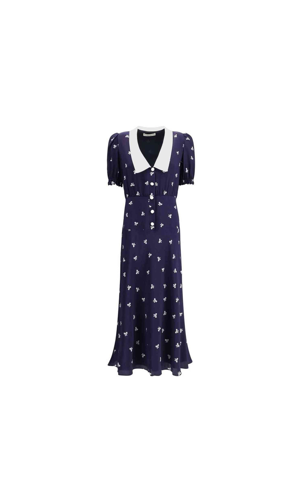 Alessandra Rich Bow Patterned Dress Glam Steals