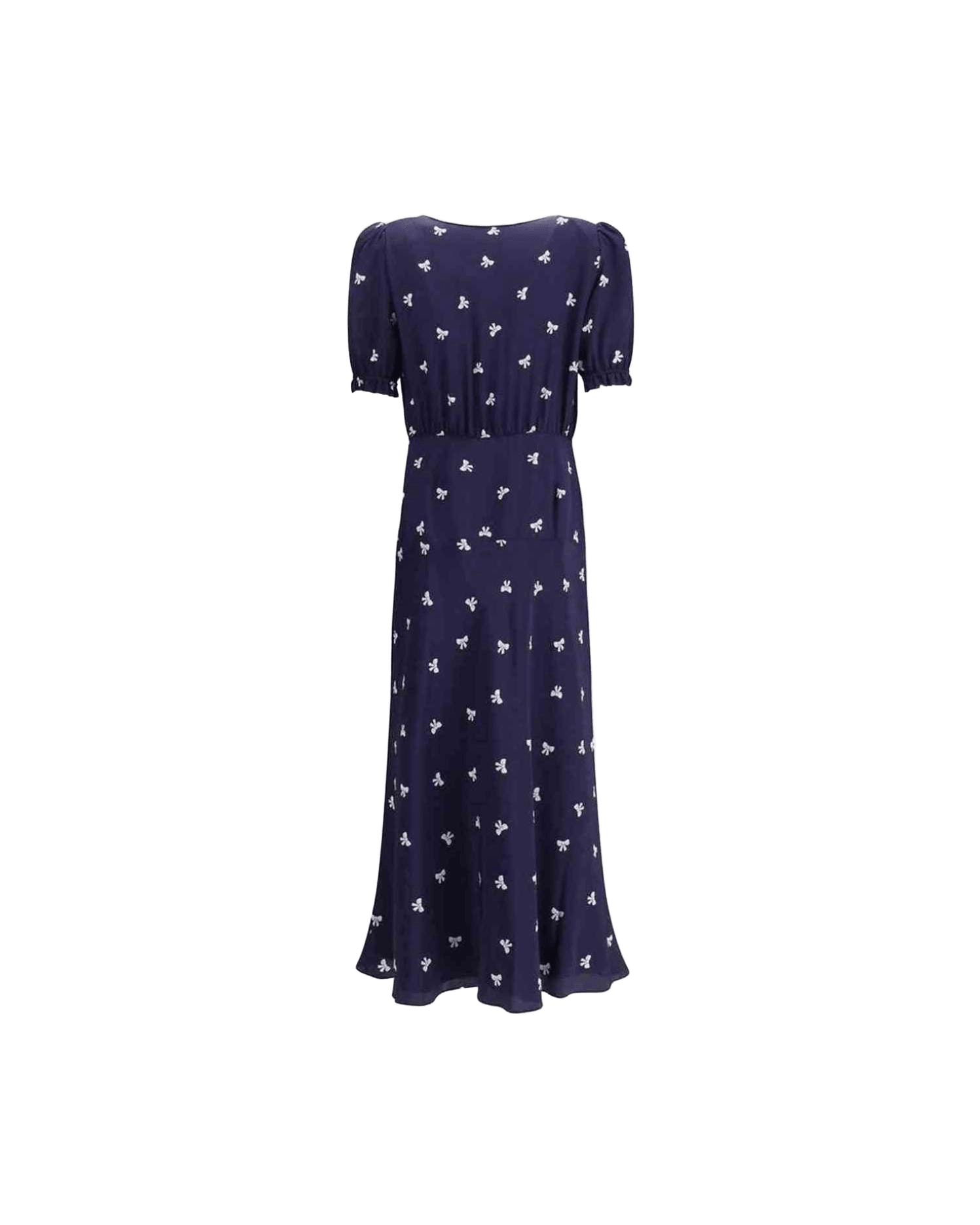 Alessandra Rich Bow Patterned Dress Glam Steals
