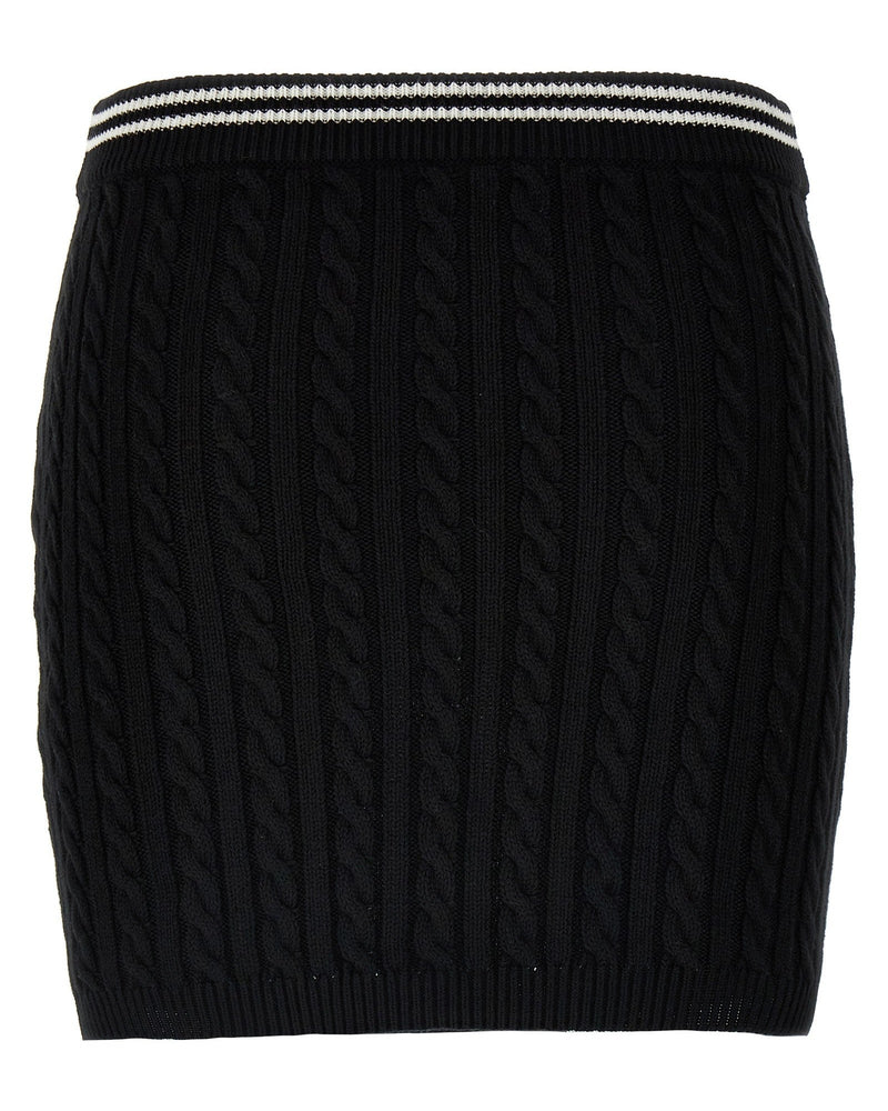 Alessandra Rich Braided Skirt Glam Steals