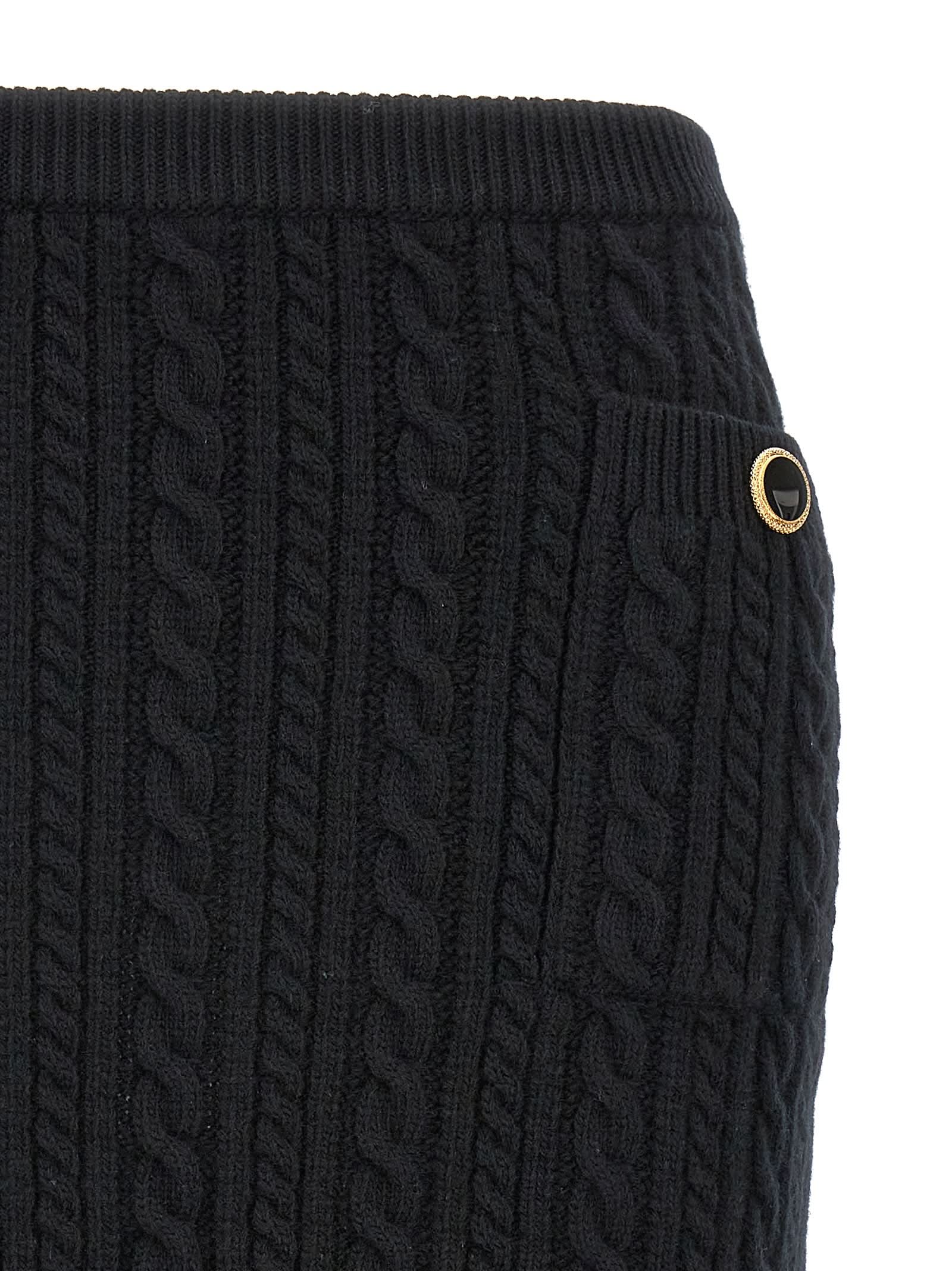Alessandra Rich Button Skirt Glam Steals