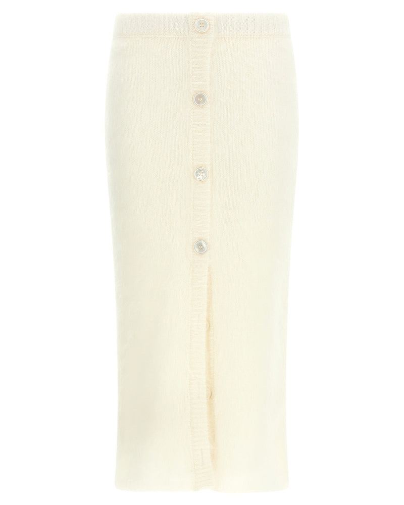 Alessandra Rich Carded Mohair Skirt Glam Steals