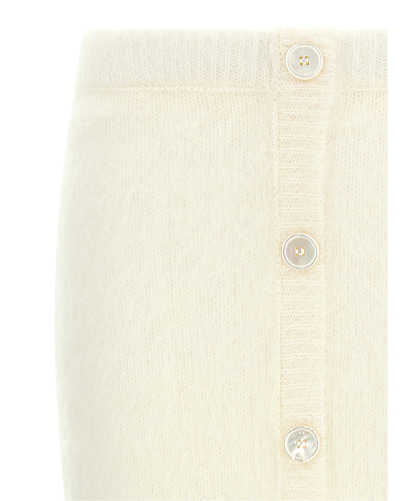 Alessandra Rich Carded Mohair Skirt Glam Steals