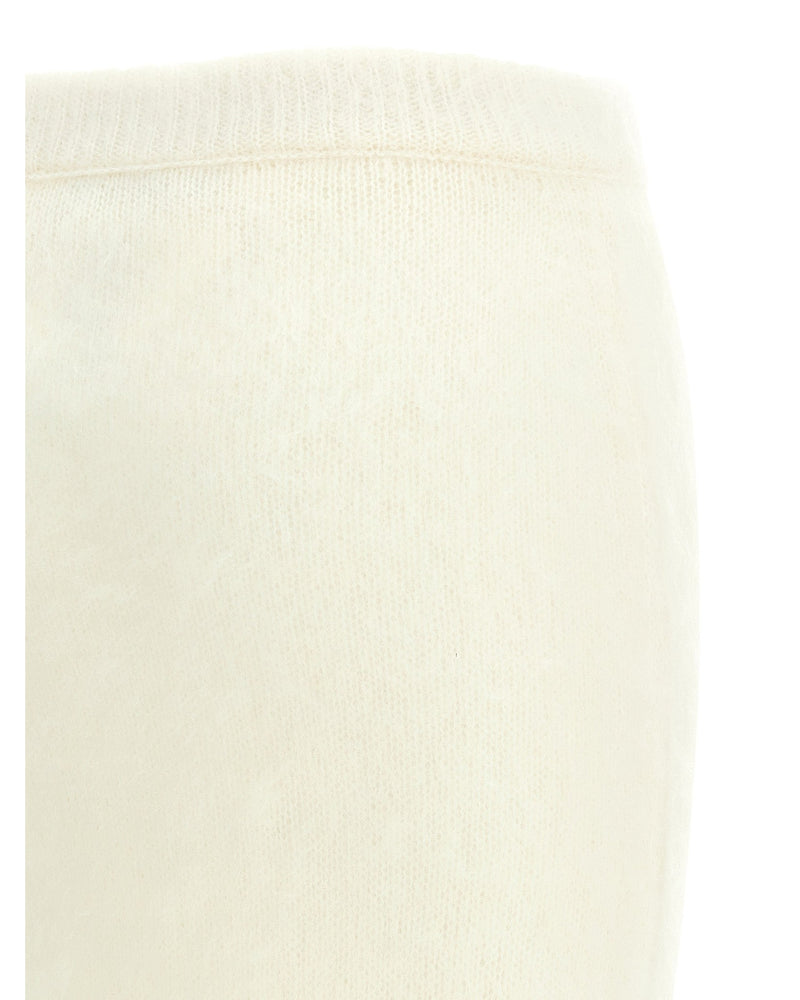 Alessandra Rich Carded Mohair Skirt Glam Steals