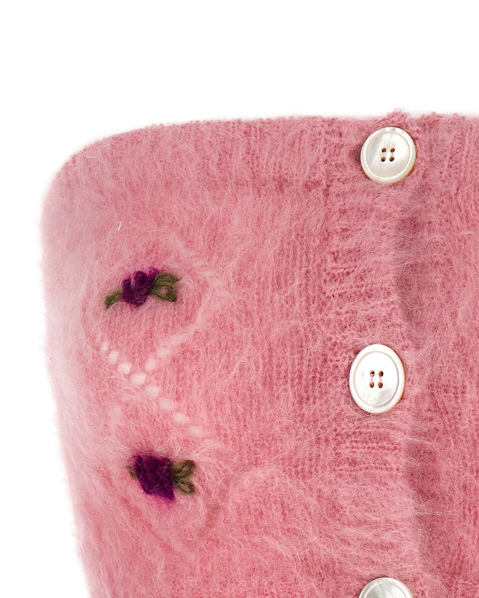Alessandra Rich Carded Mohair Top Glam Steals