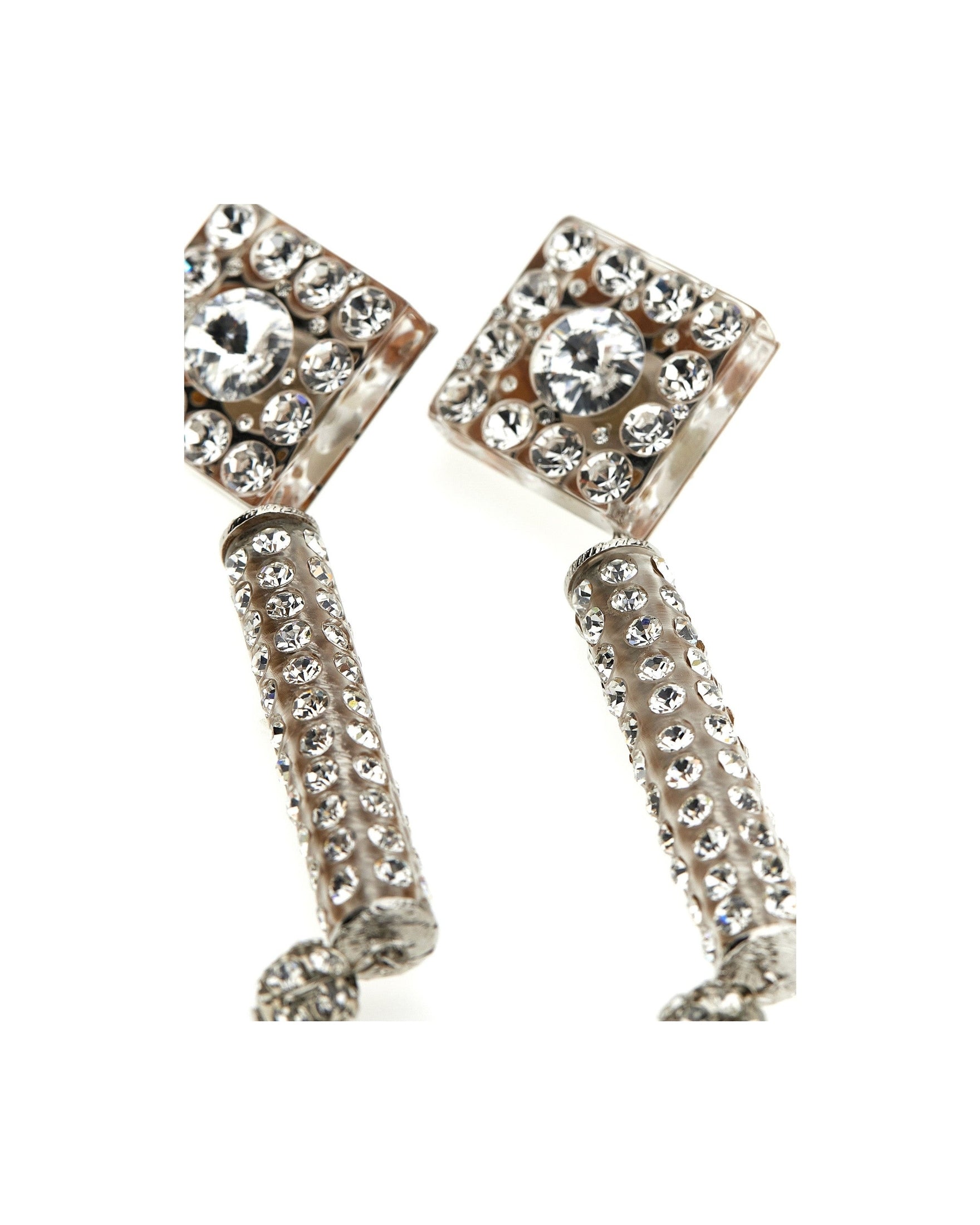 Alessandra Rich Crystal Earrings Glam Steals