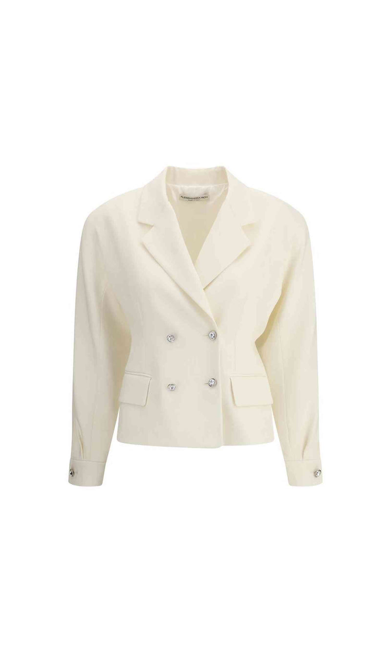 Alessandra Rich Double Breasted Blazer Glam Steals