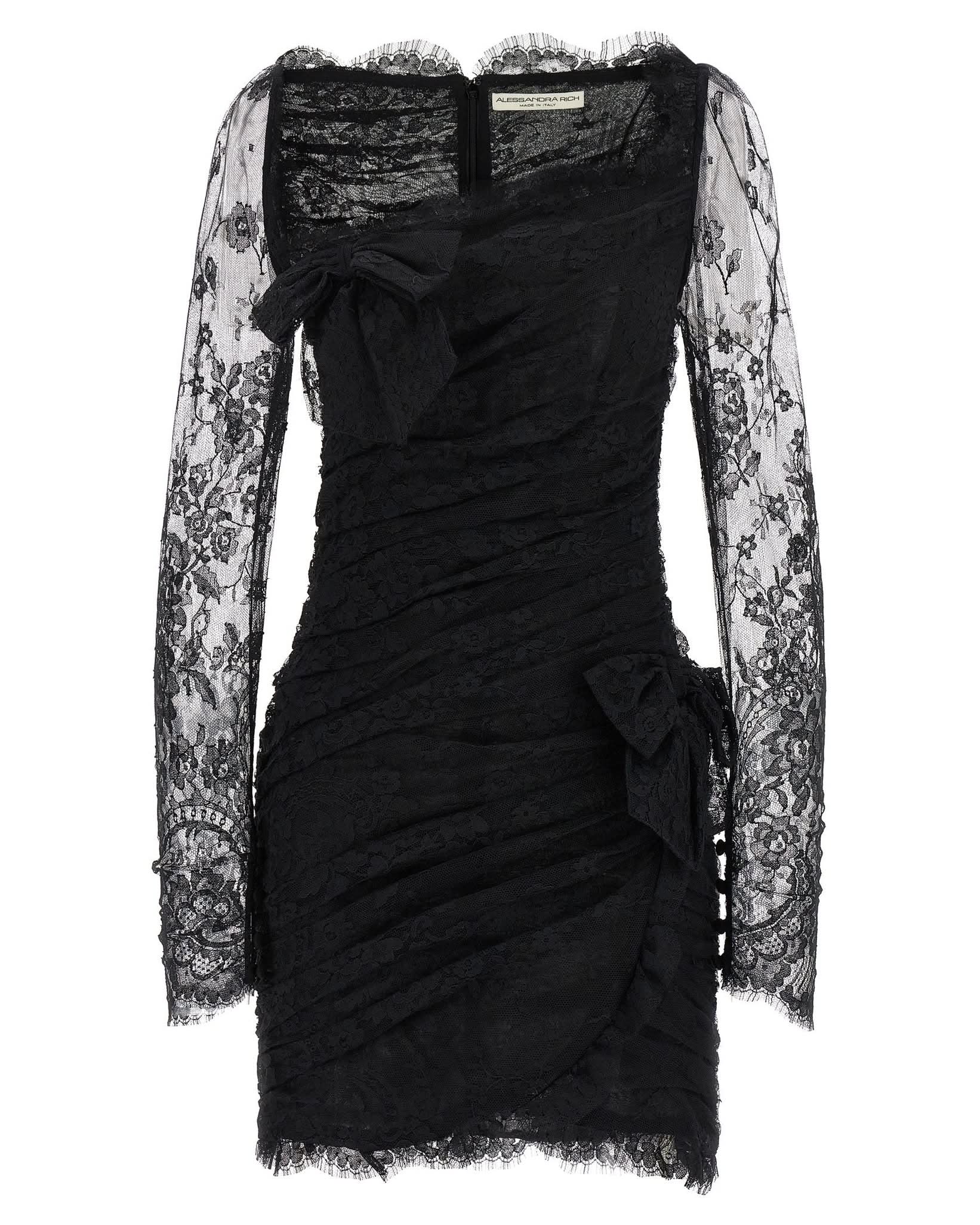 Alessandra Rich Draped Dress Glam Steals