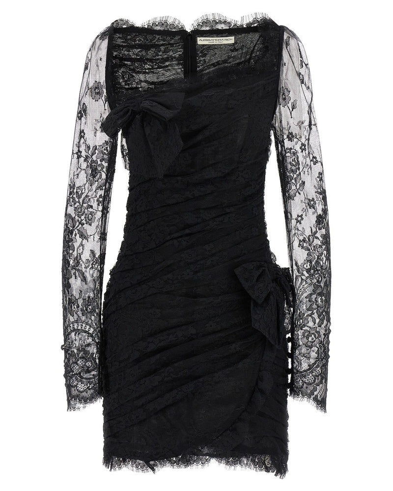 Alessandra Rich Draped Dress Glam Steals