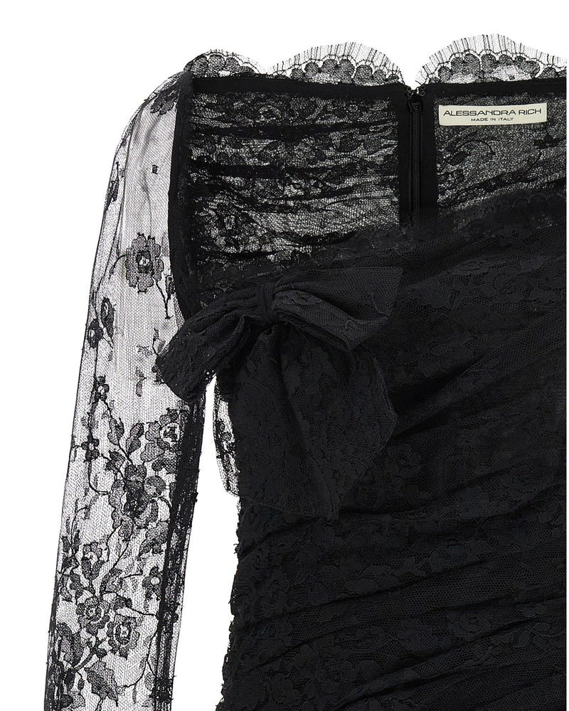 Alessandra Rich Draped Dress Glam Steals