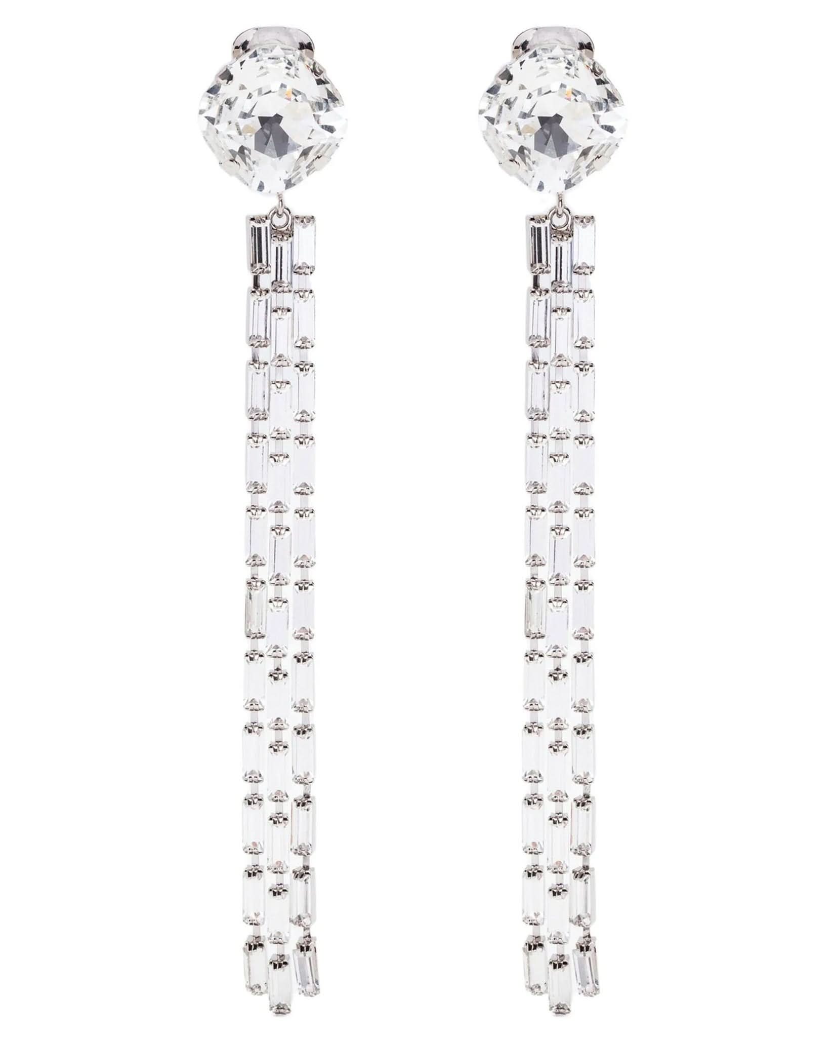 Alessandra Rich Fringed Earrings Glam Steals