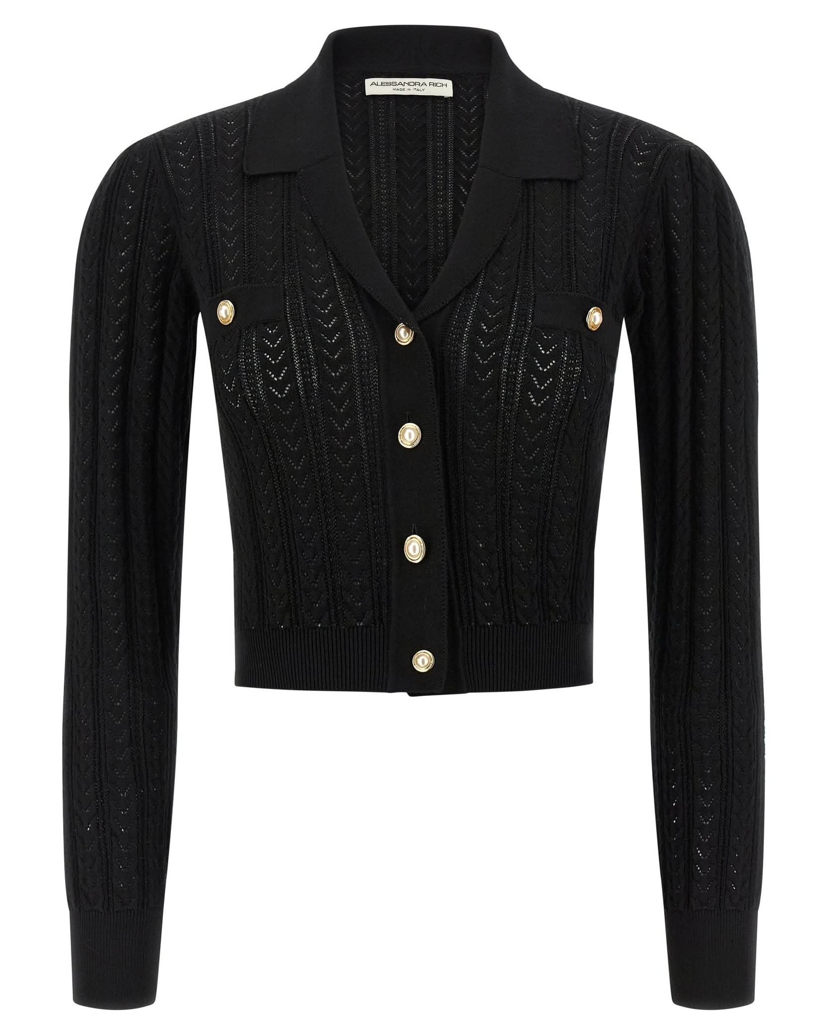 Alessandra Rich Knit Cardigan Glam Steals