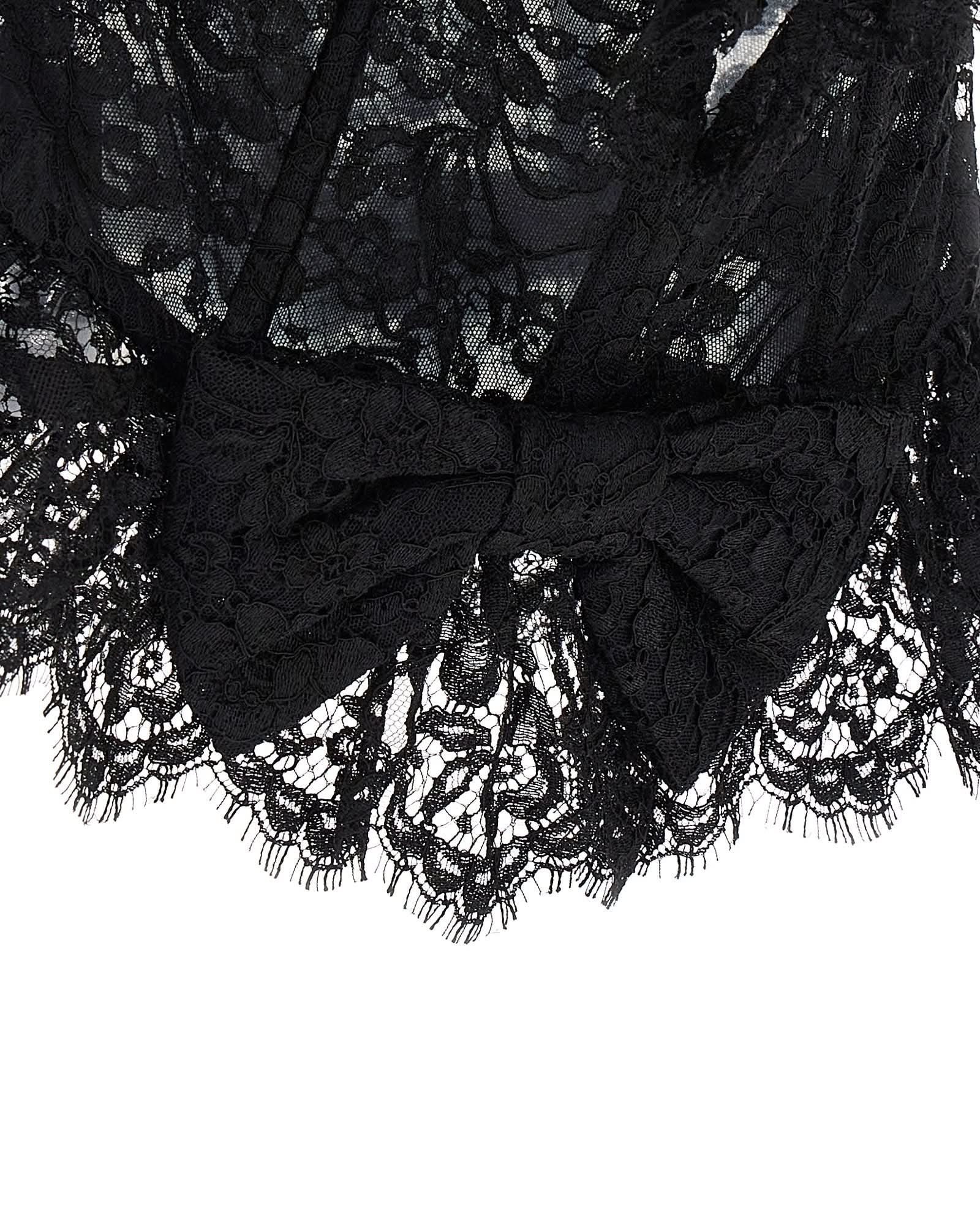 Alessandra Rich Lace Bow Bustier Top Glam Steals
