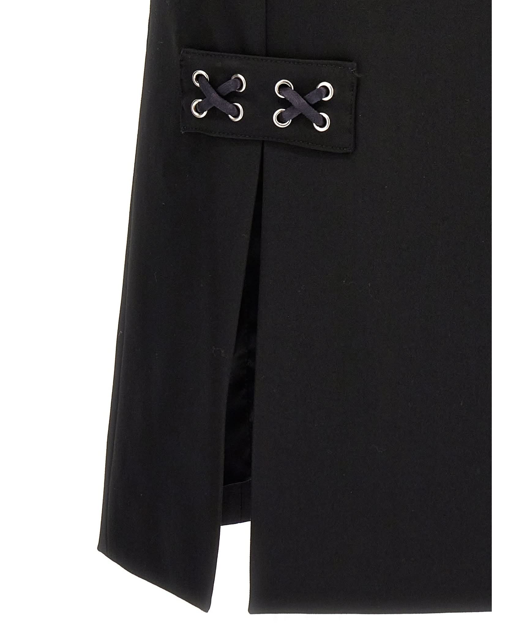 Alessandra Rich Lace Up Skirt Glam Steals
