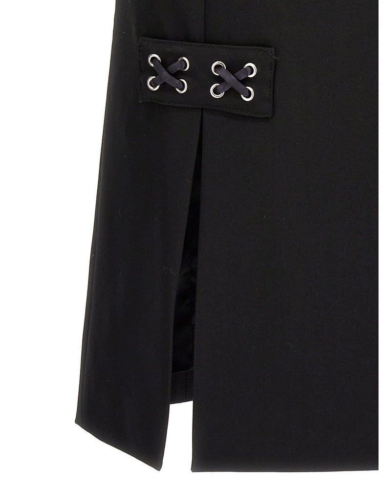 Alessandra Rich Lace Up Skirt Glam Steals