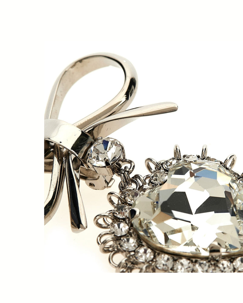 Alessandra Rich Metal Bow Earrings Jewellery