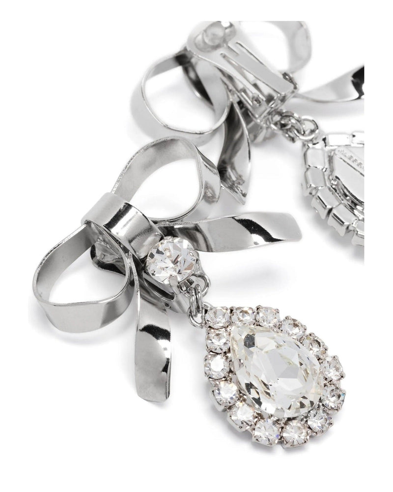 Alessandra Rich Metal Bow Earrings Jewellery