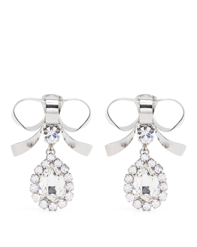 Alessandra Rich Metal Bow Earrings Jewellery