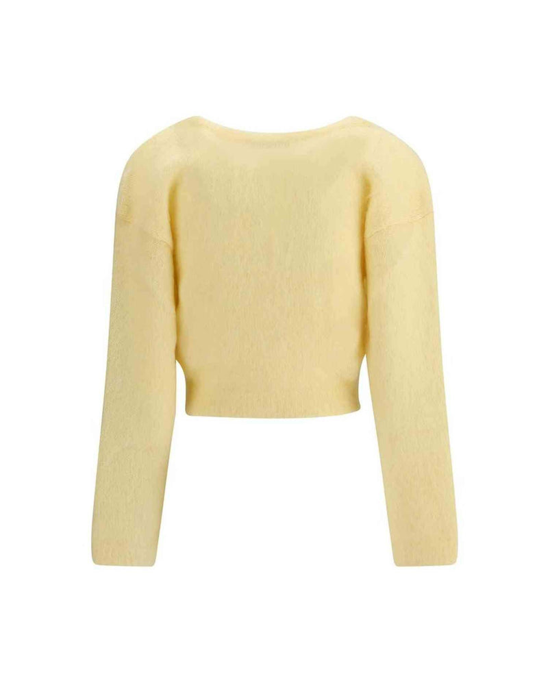 Alessandra Rich Mohair Cardigan with Embroidery Glam Steals