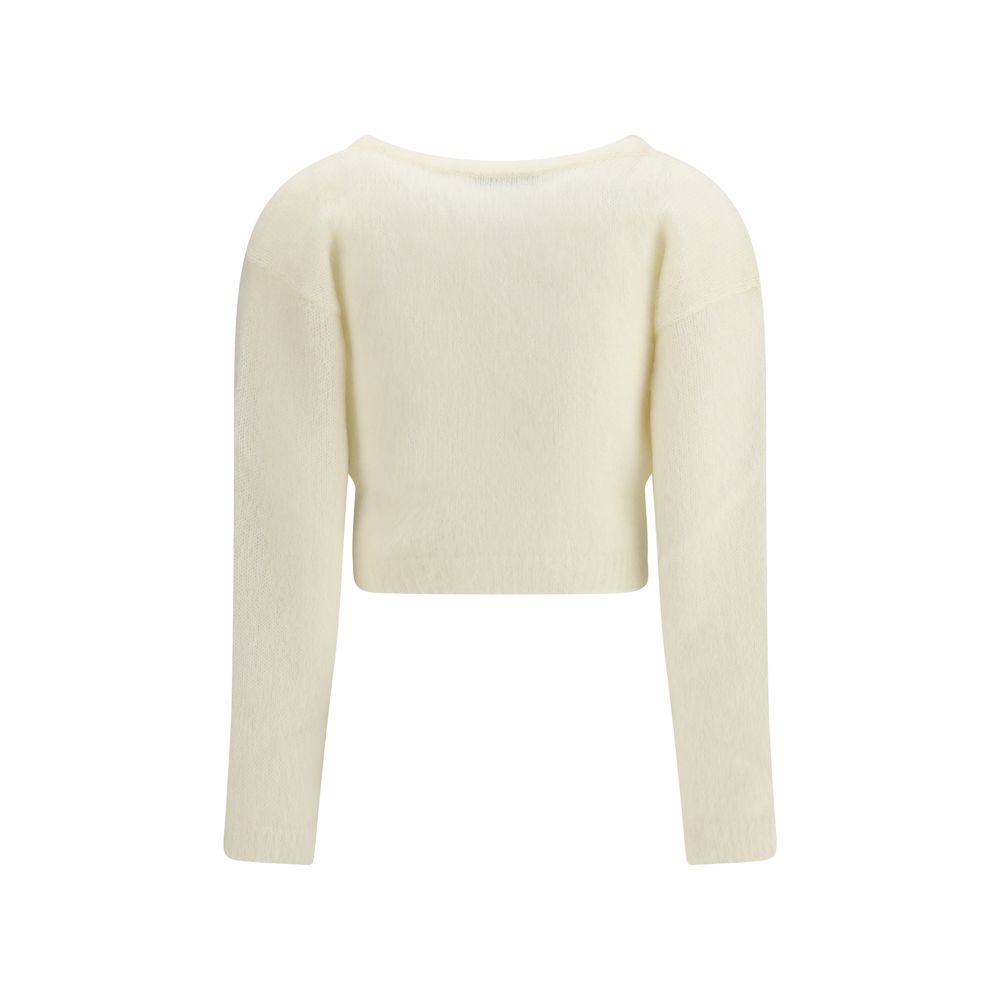 Alessandra Rich Mohair Cardigan with Embroidery Glam Steals
