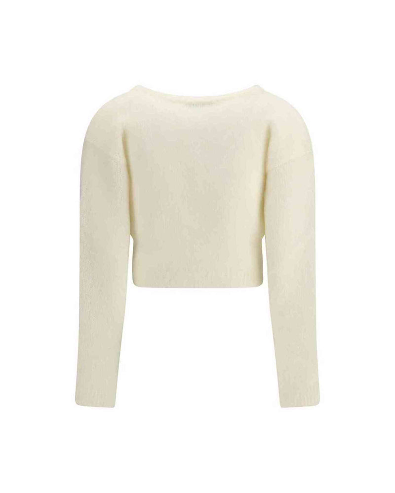 Alessandra Rich Mohair Cardigan with Embroidery Glam Steals