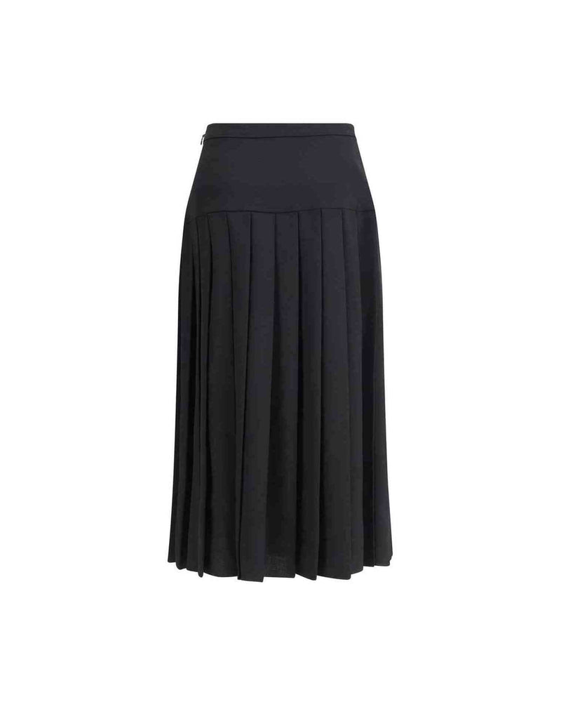Alessandra Rich Pleated Midi Skirt Glam Steals