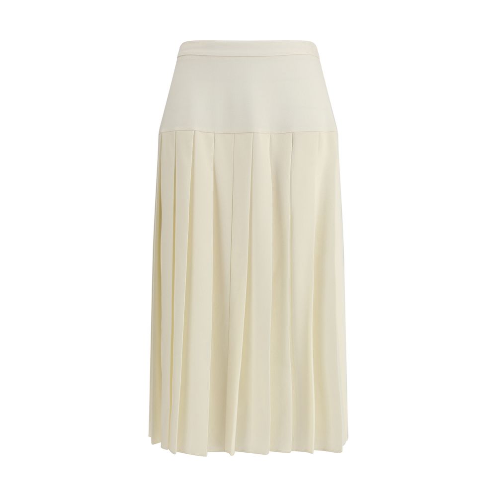 Alessandra Rich Pleated Midi Skirt Glam Steals