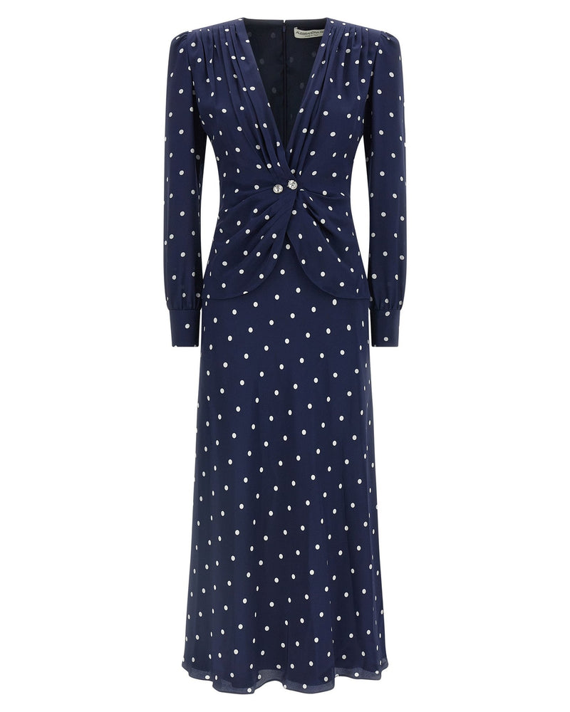 Alessandra Rich Polka Dot Dress Glam Steals