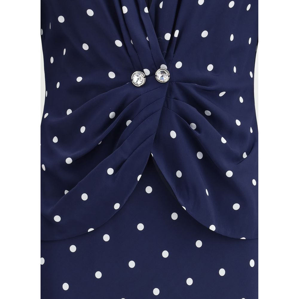 Alessandra Rich Polka Dot Dress Glam Steals