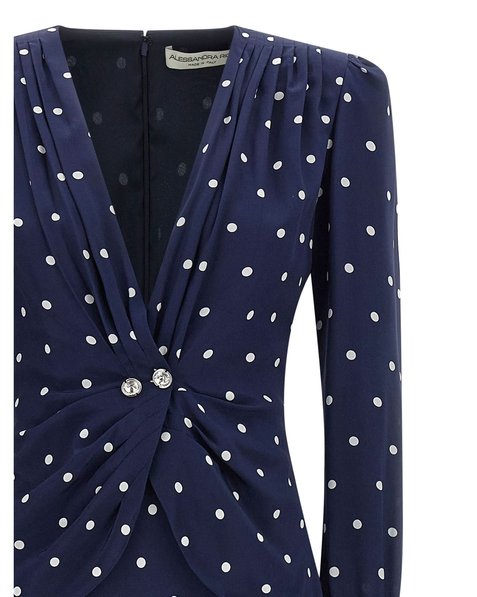 Alessandra Rich Polka Dot Dress Glam Steals