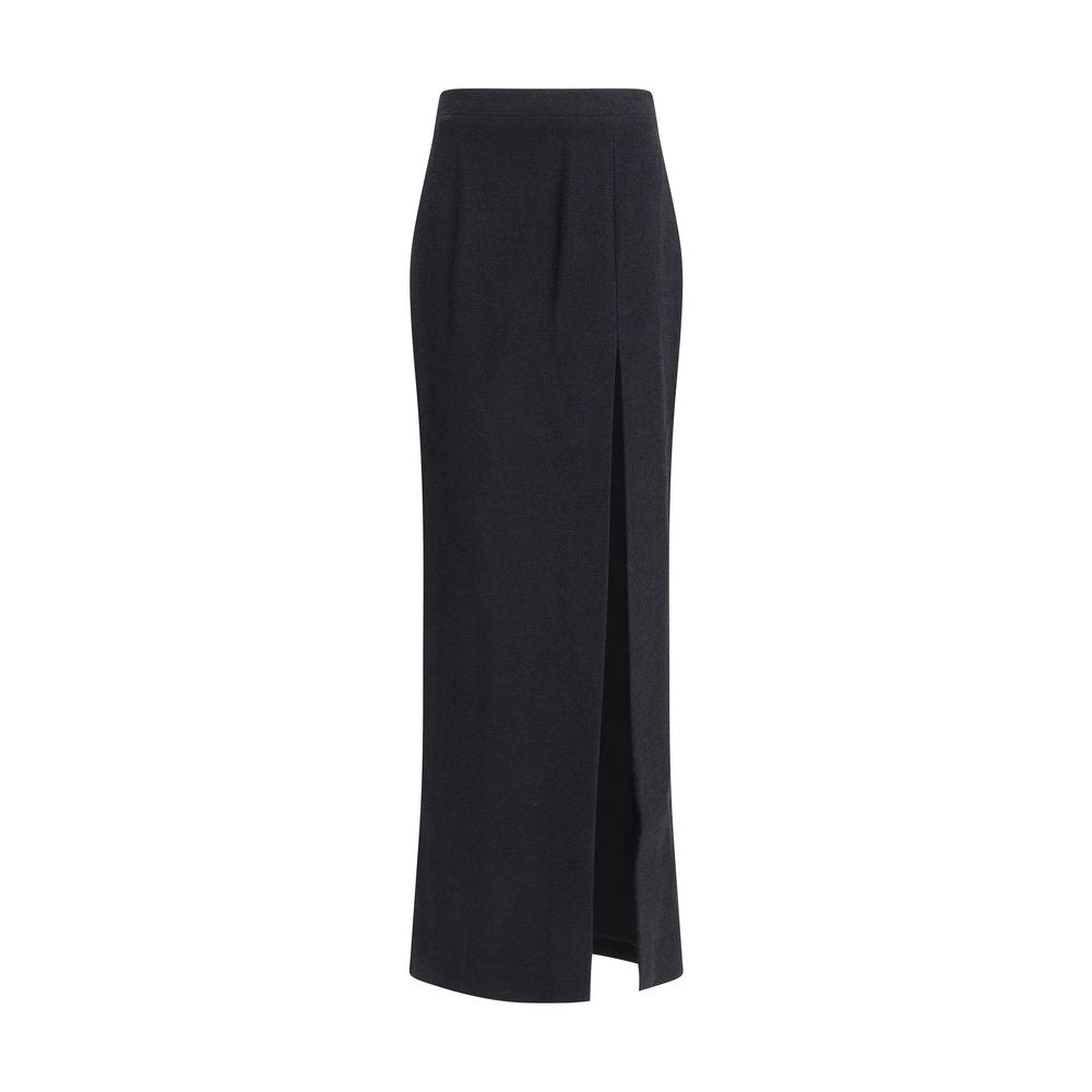 Alessandra Rich Tweed Long Skirt Glam Steals