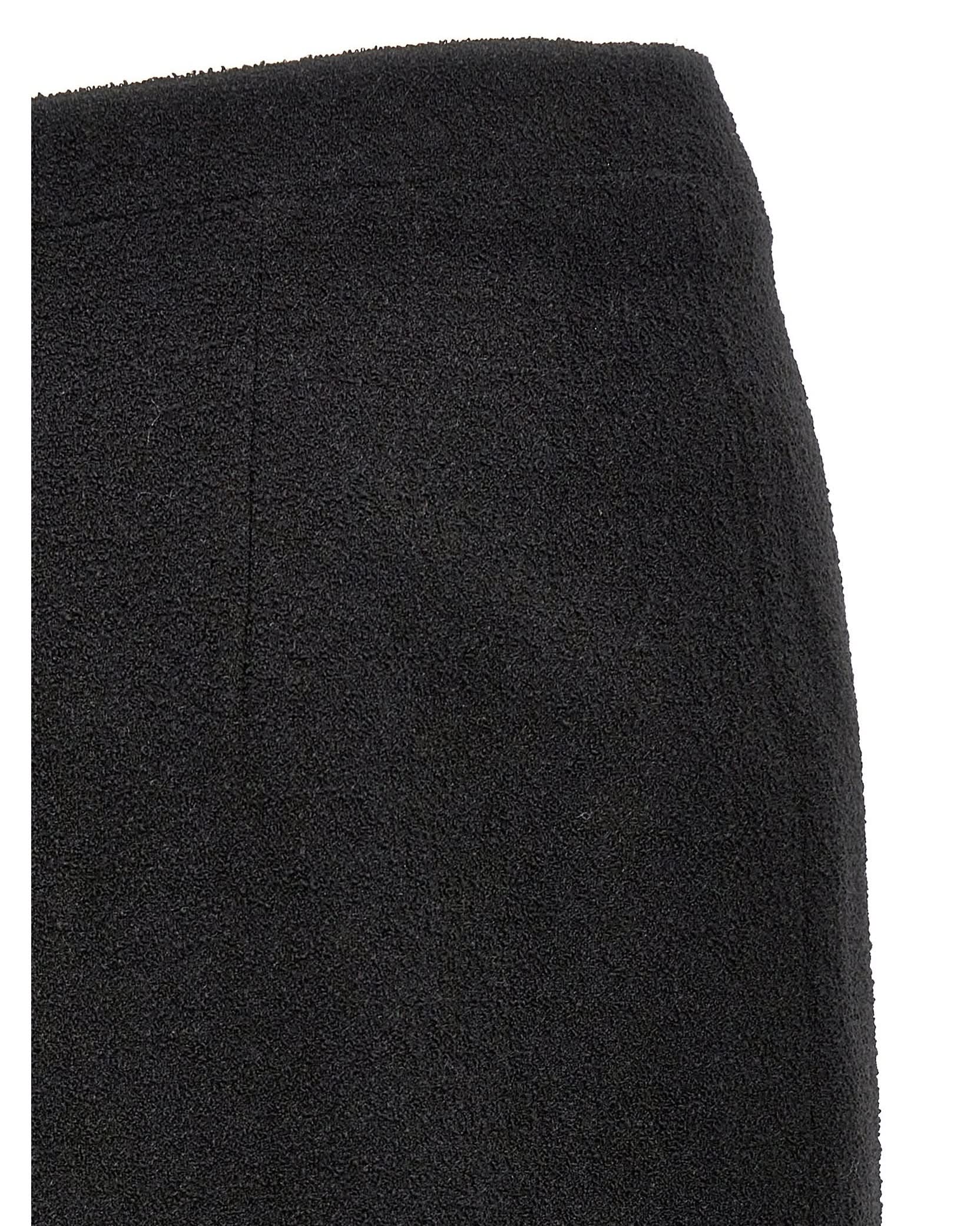 Alessandra Rich Tweed Midi Bouclé Skirt Glam Steals