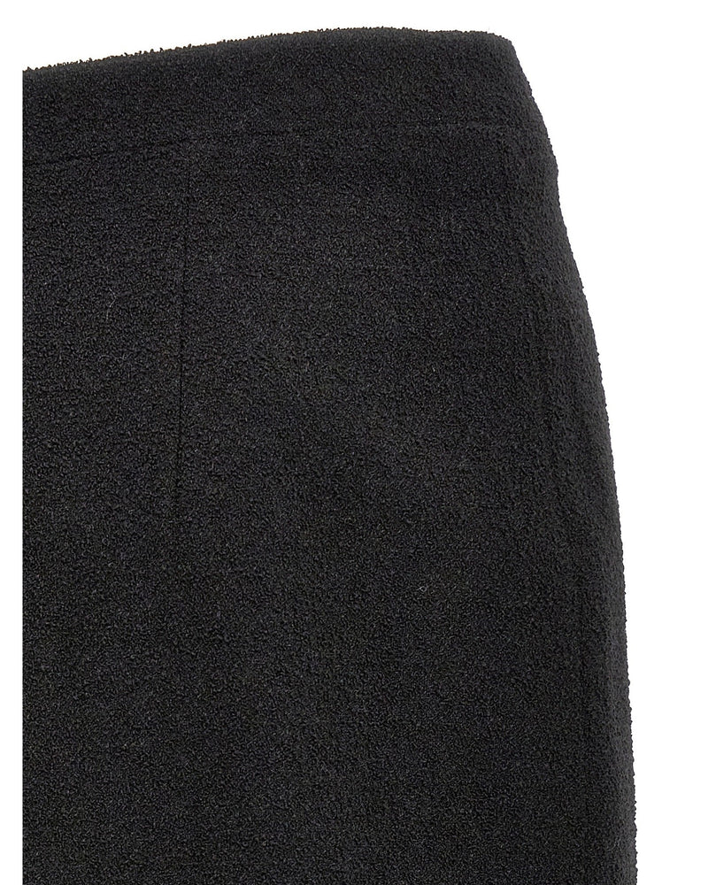 Alessandra Rich Tweed Midi Bouclé Skirt Glam Steals