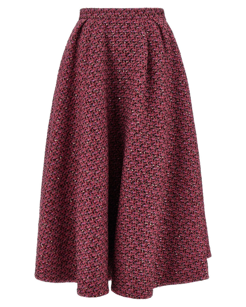 Alessandra Rich Tweed Skirt Glam Steals