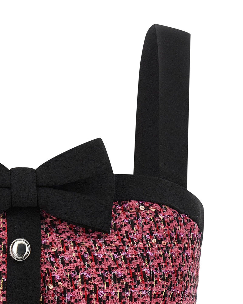 Alessandra Rich Tweed Top Glam Steals