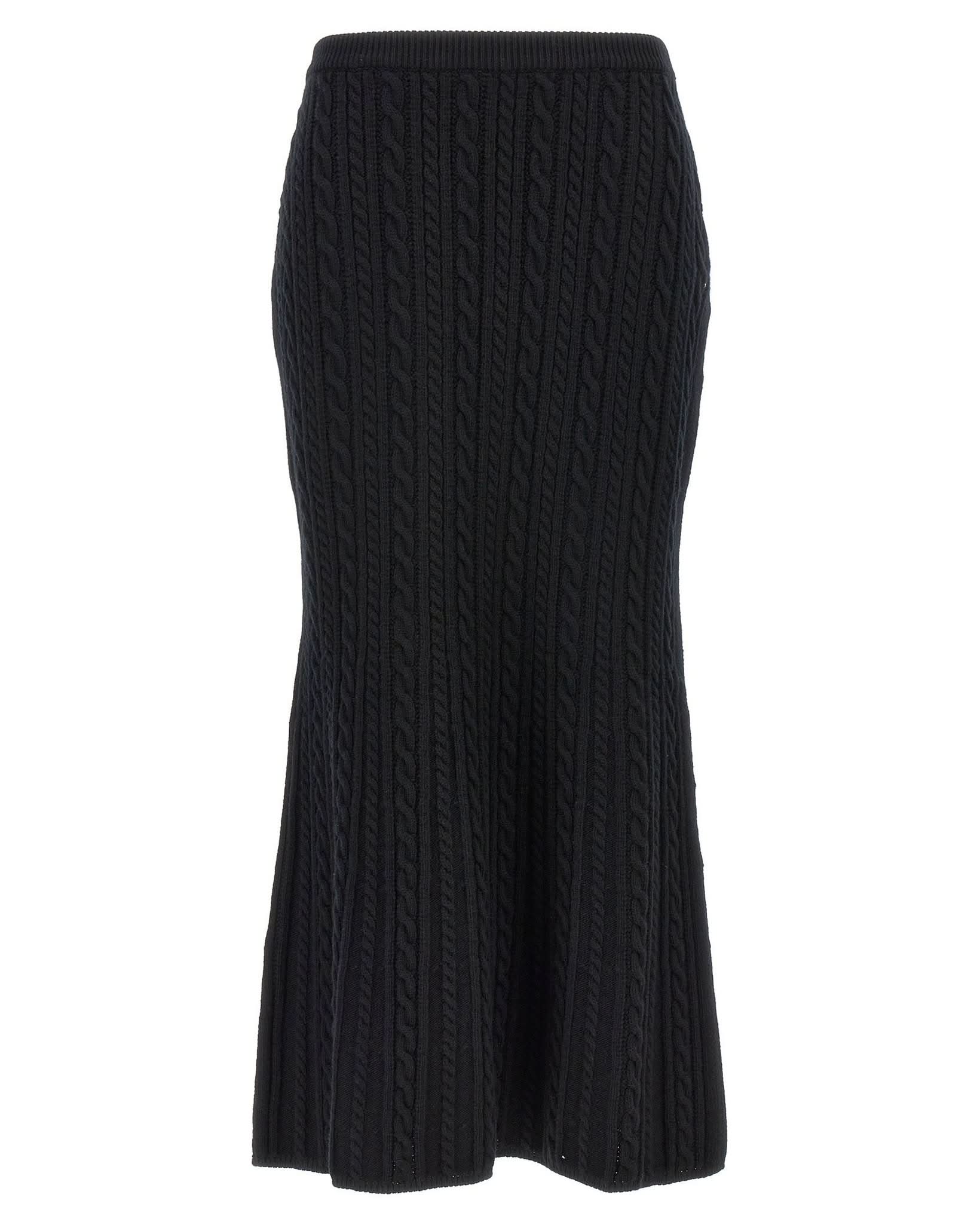 Alessandra Rich Wool Maxi Skirt Glam Steals