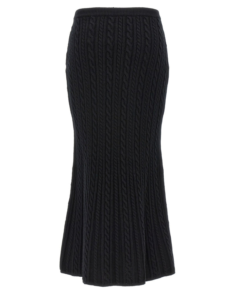 Alessandra Rich Wool Maxi Skirt Glam Steals