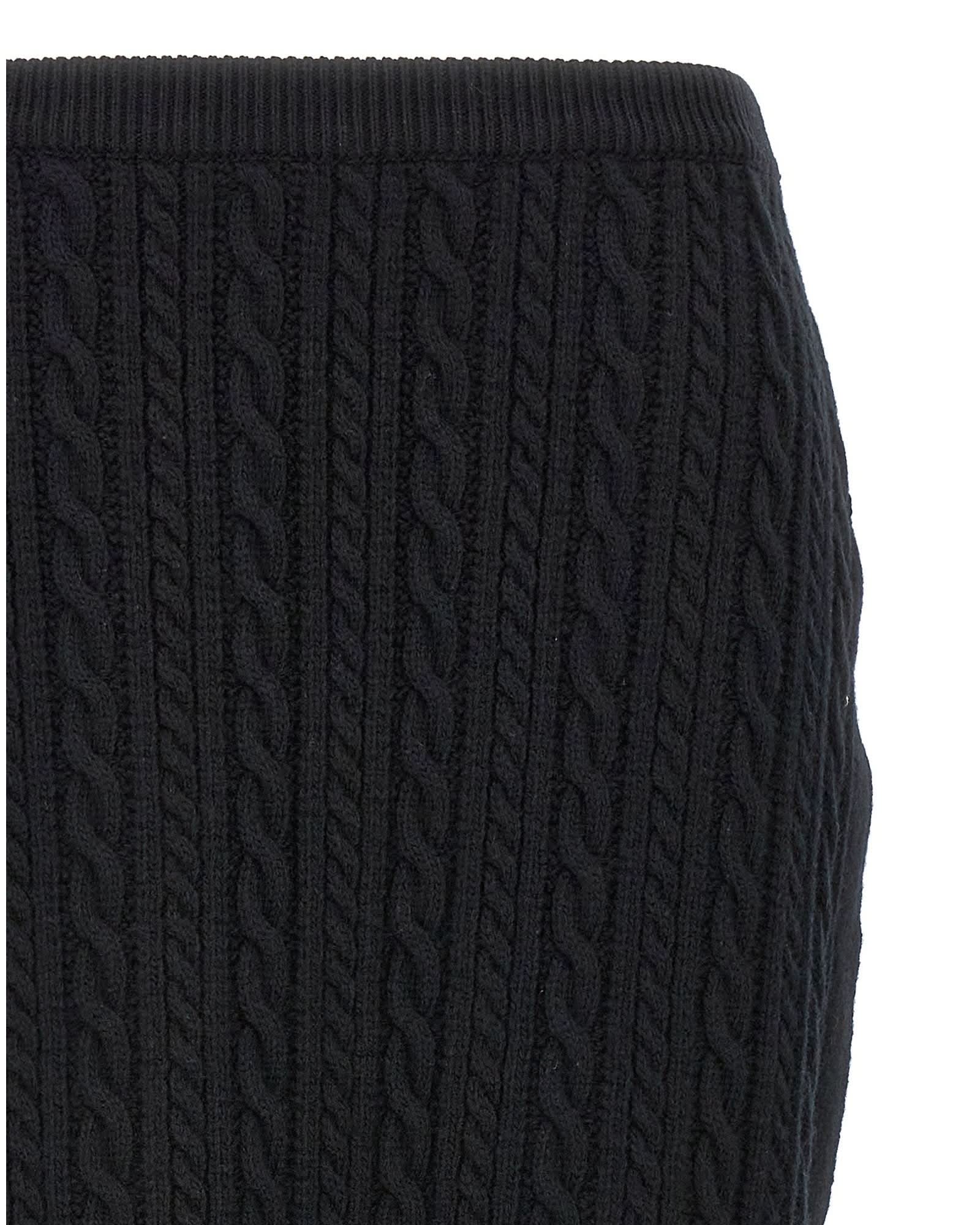 Alessandra Rich Wool Maxi Skirt Glam Steals