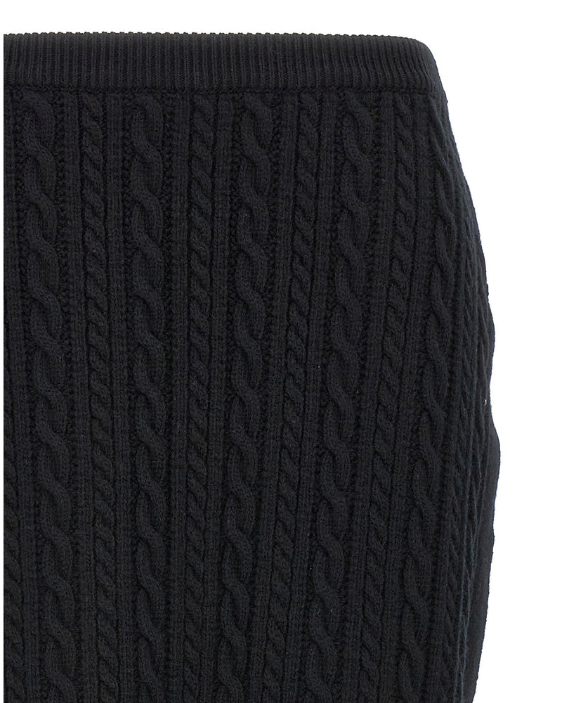 Alessandra Rich Wool Maxi Skirt Glam Steals
