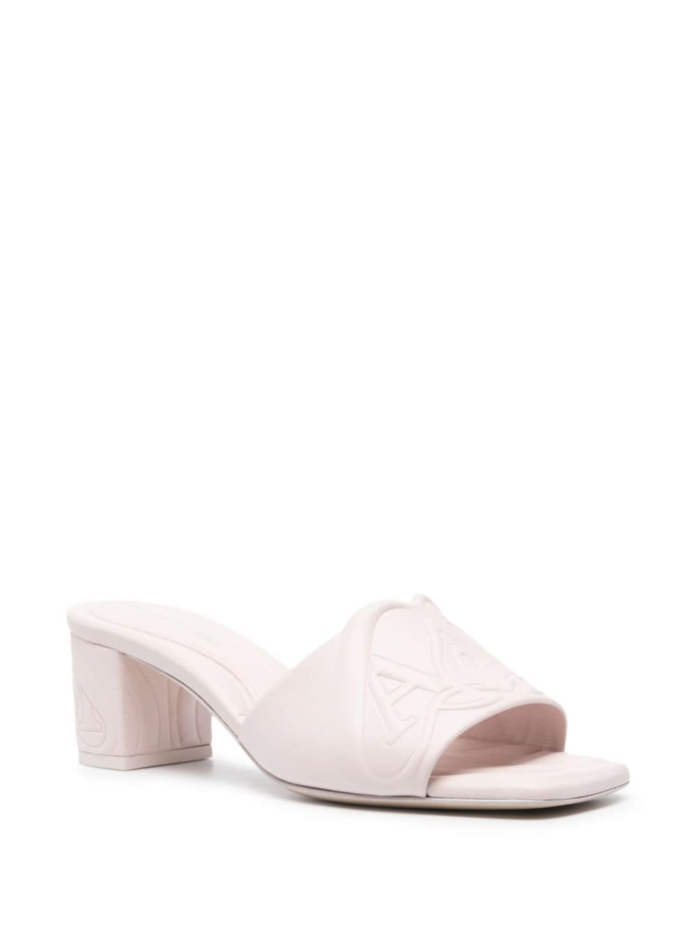 Alexander Mcqueen 60Mm Seal Motif Mules Glam Steals