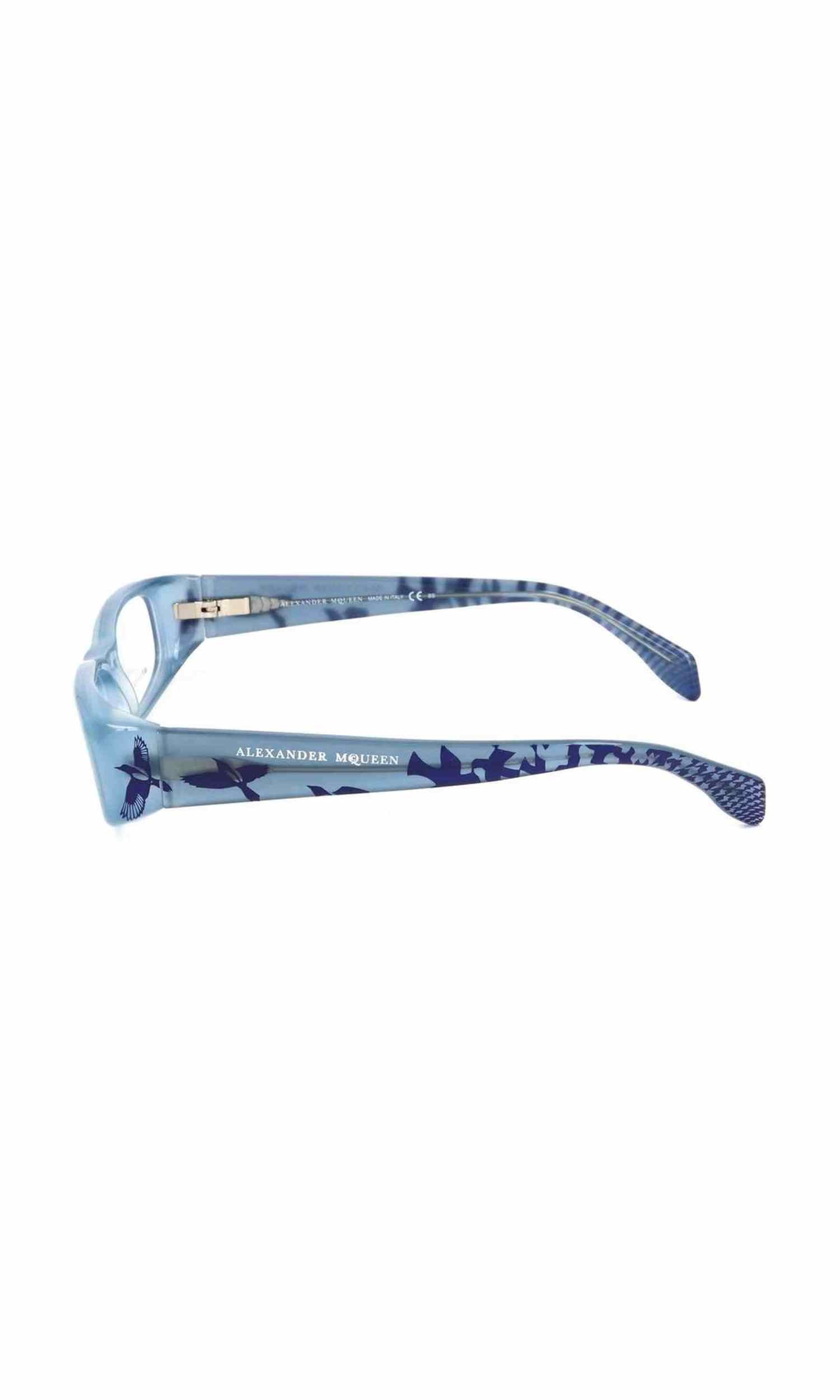 Alexander Mcqueen Acetate Blue Frame Glam Steals